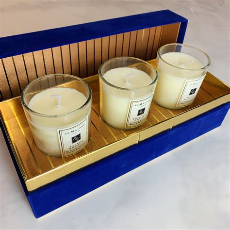 jo malone decorated candle collection.